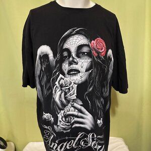 Angel Soul Men's Black T Shirt Size 2XL XXL HNH Apparel